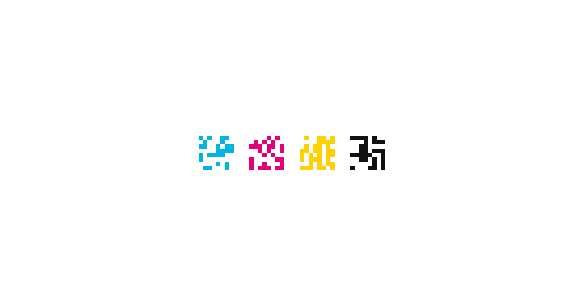 Cyan, magenta, yellow and black marks