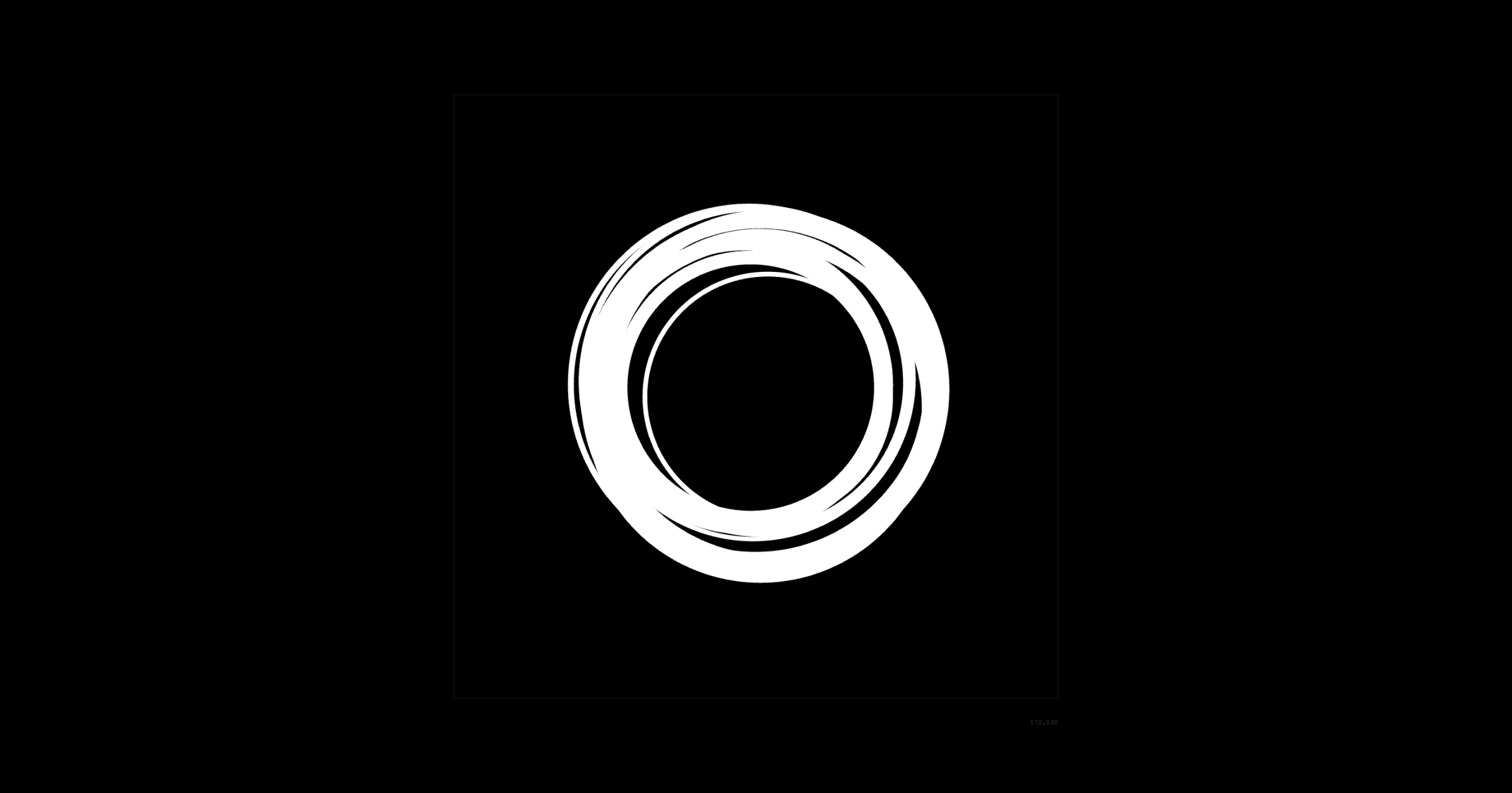 Signature: dark generative marks on a light ground.